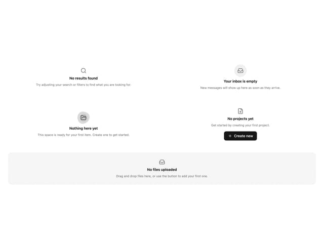 Empty Styled — Dashboard component for React & Tailwind by ai 2