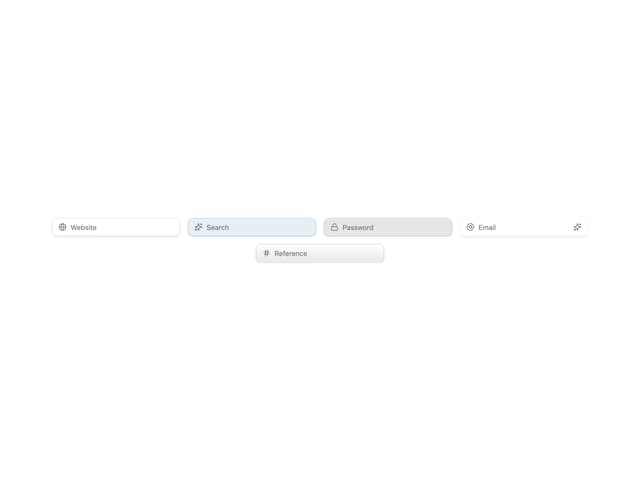 Input Group Glass — Glass component for React & Tailwind by ai 2