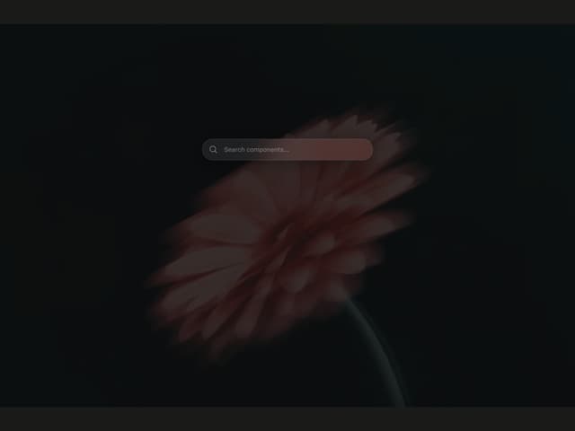 Glass Search Bar