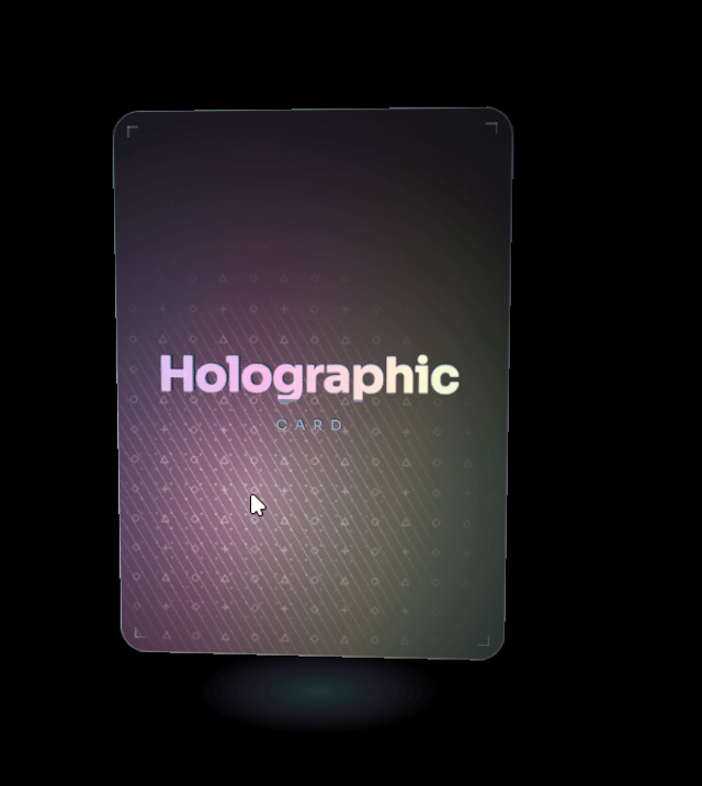 holographic card