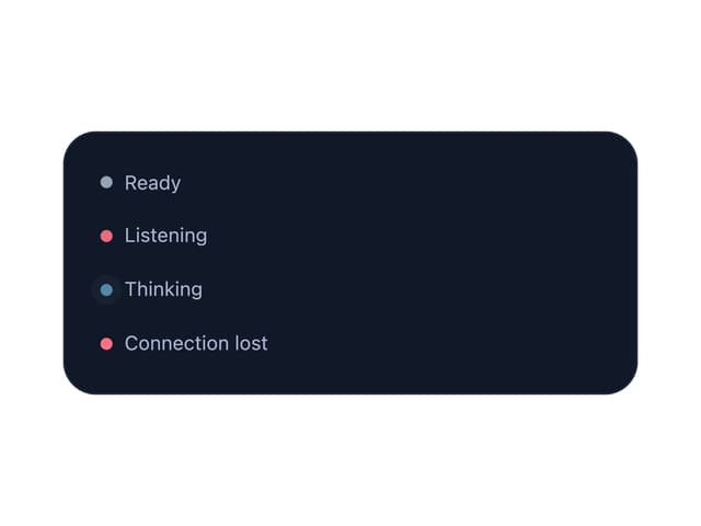 Conversation Status Indicator
