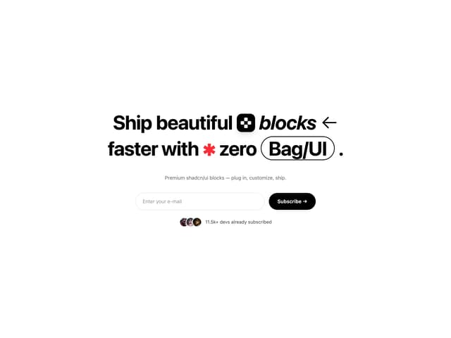 CTA Email Subscribe Section — email-signup component for React & Tailwind by anelkabag
