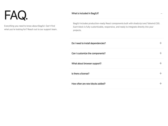 FAQ Accordion