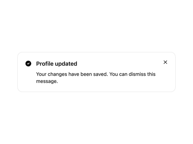 Alert — Notification component for React & Tailwind by appica-dev