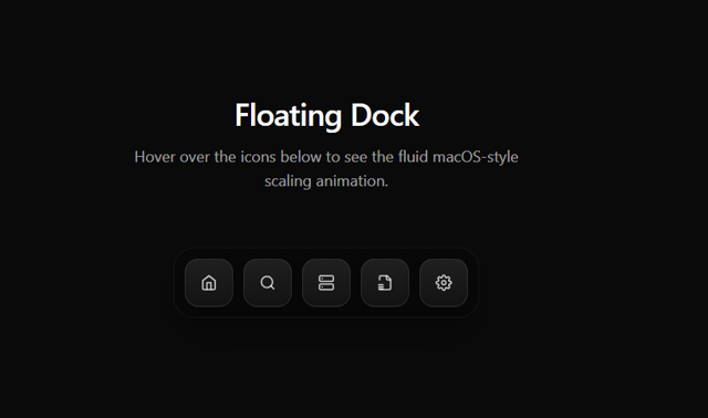 macOS Fluid Floating Dock