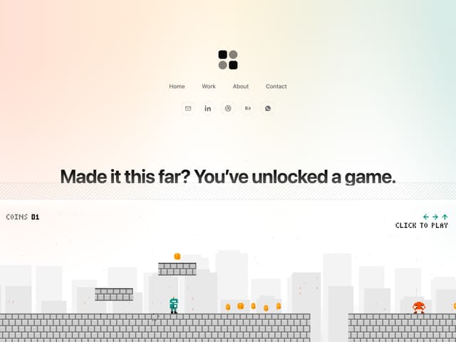 Pixel Platformer Footer