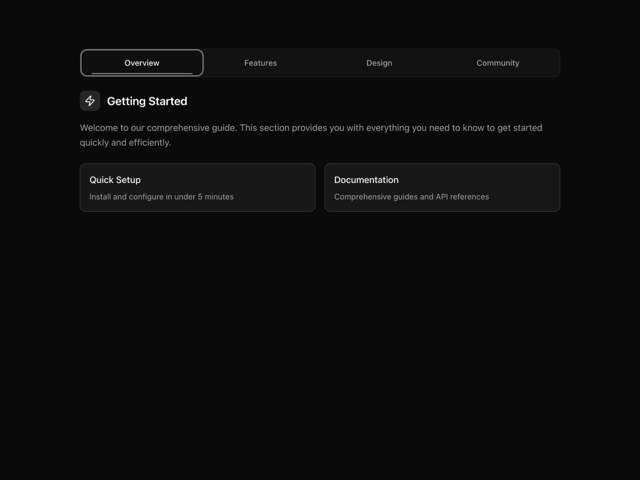 Animated Tabs