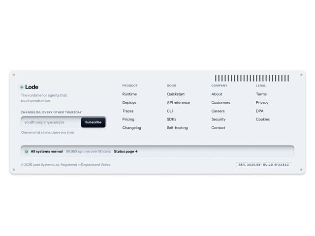 Machined Footer