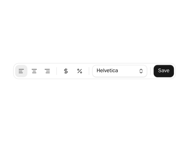 Formatting Toolbar