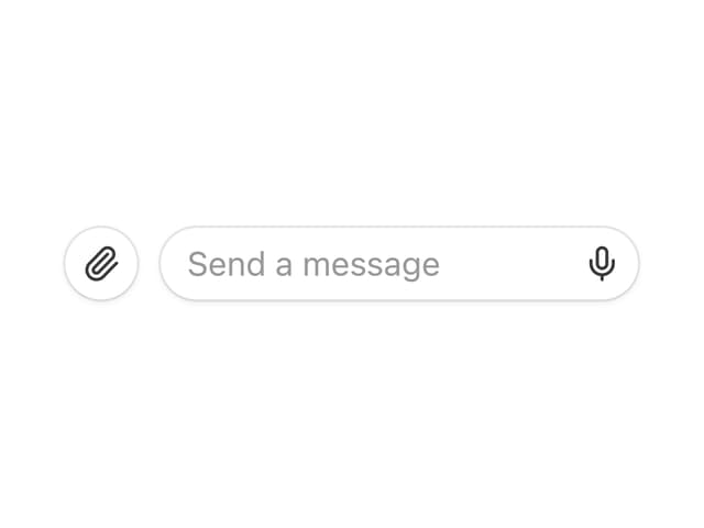 Message Composer Group — Button Group component for React & Tailwind by Cnippet