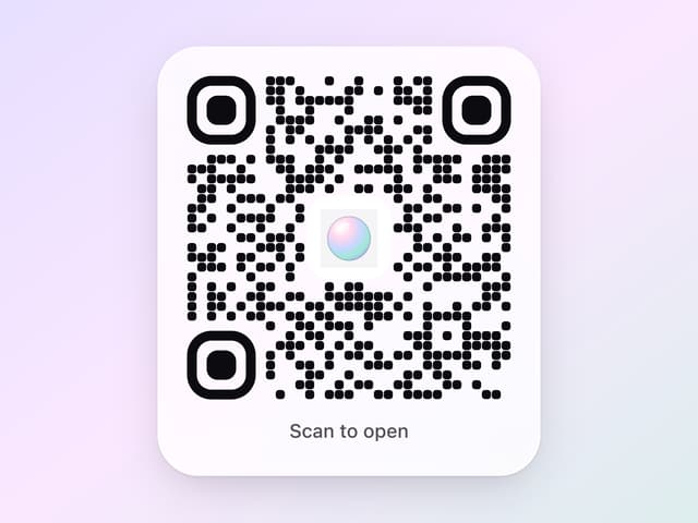 Glass QR Code