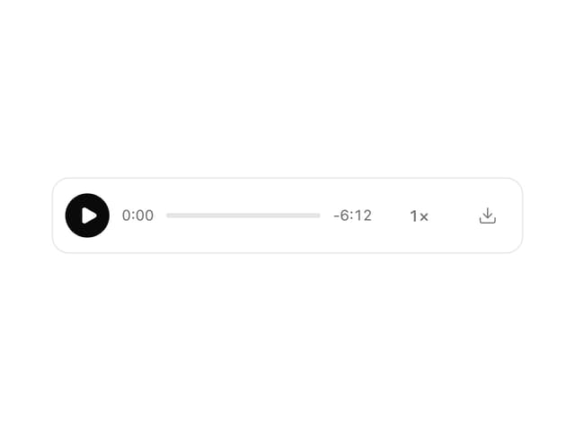 MP3 Player — Waveform component for React & Tailwind by deltacomponents