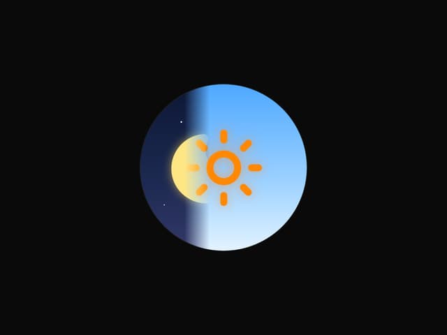 Sun Moon Dark Mode Theme Toggle — UI component for React & Tailwind by DHxWhy