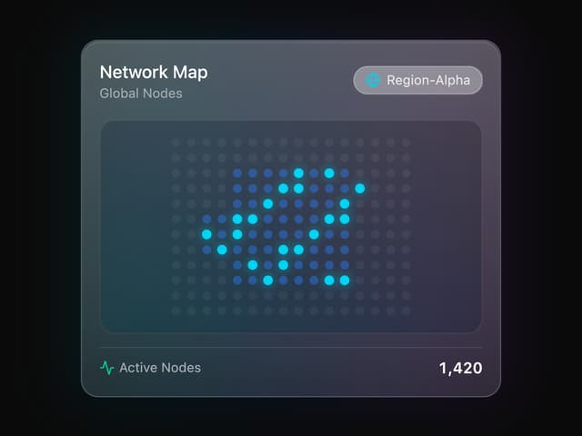 Glass Map Widget