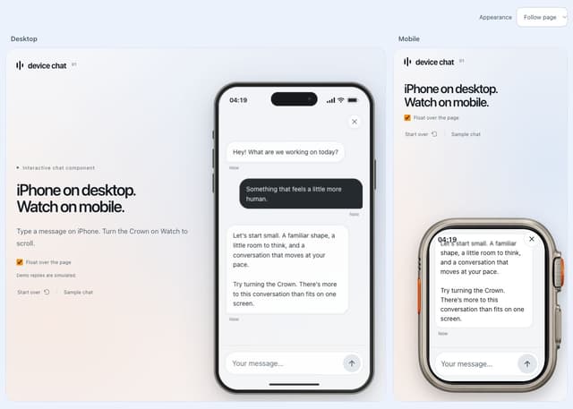 iPhone & Watch Chat