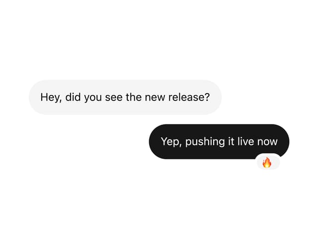 Message Bubble — Messaging component for React & Tailwind by framecn