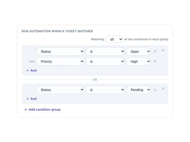 Condition Groups Builder