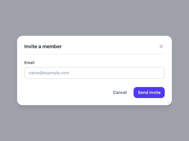 Draggable Resizable Modal
