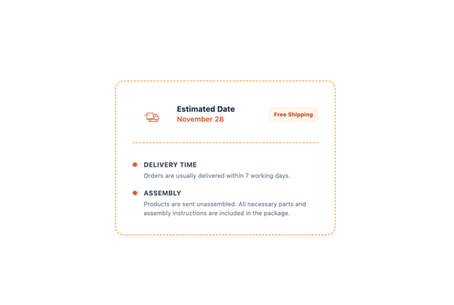 Truck Estimated Date