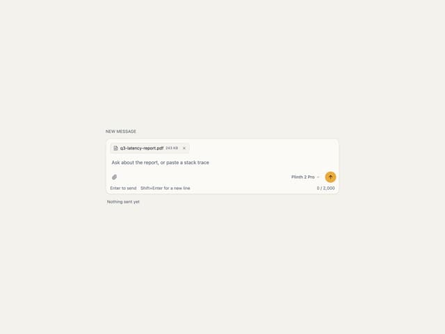Prompt Input — AI Chat component for React & Tailwind by hirael