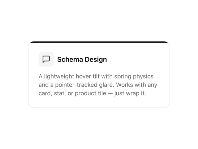 Tilt Card