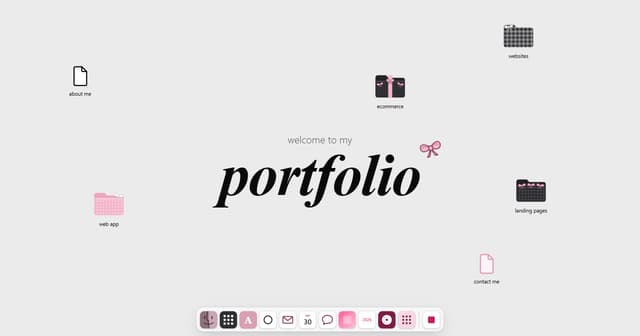 Coquette macOS Desktop Portfolio Template - React & Next.js website template by Kedhareswer Naidu