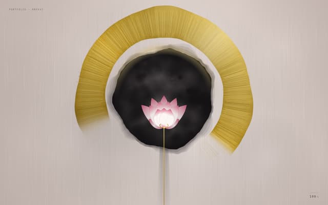 Gold Ring Lotus Preloader — Preloader component for React & Tailwind by Kedhareswer Naidu