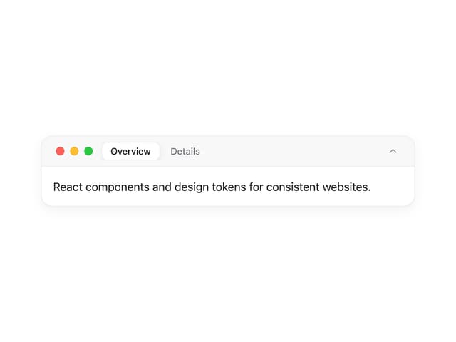 Window Panel — Tabs component for React & Tailwind by lailai0916
