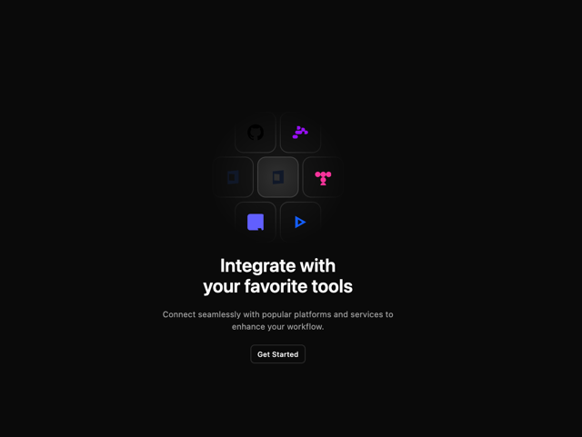 Integrations Component — SaaS component for React & Tailwind by Méschac Irung