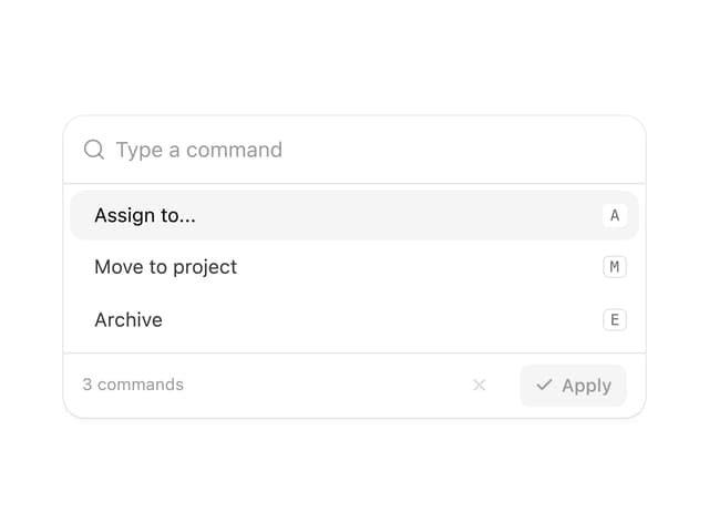 Command Palette with Argument Chips — Command Palette component for React & Tailwind by Moumen Soliman