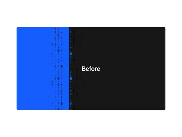 ASCII Dissolve Transition — Comparison component for React & Tailwind by nikolas-sapa