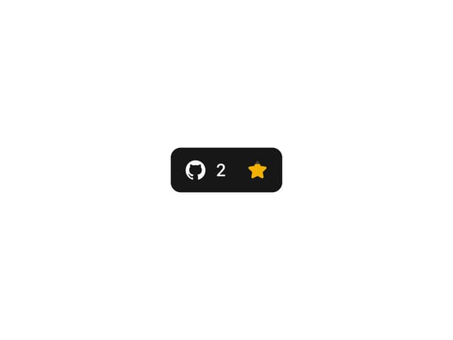 GitHub Stars Button