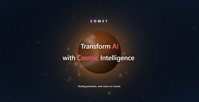 Comet Hero Section