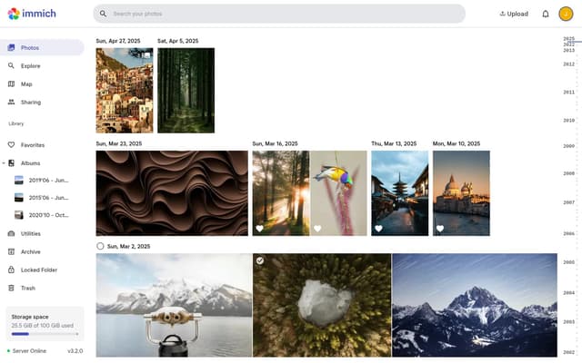 Immich: Photo and video library