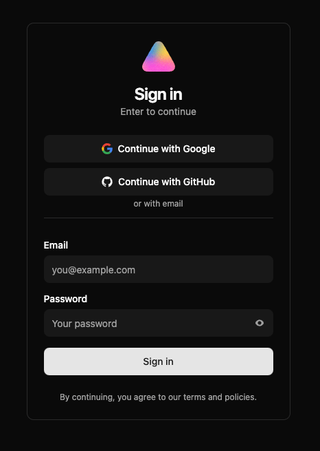 Sign In Card