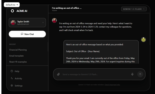 Modern AI Chat Dashboard
