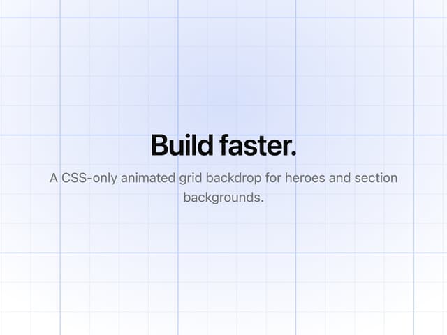 Animated Grid — Background component for React & Tailwind by Mehi