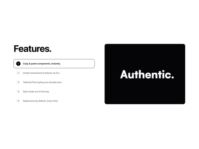 Features With Panel — Scroll Area component for React & Tailwind by scrollxui