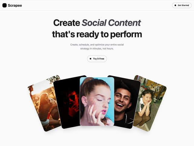 Hero Section with Cards — Landing Page component for React & Tailwind by scrollxui