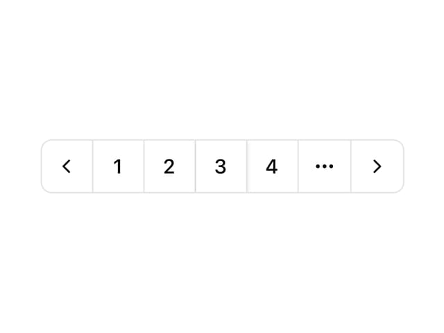 Outline Pagination — Button component for React & Tailwind by Sean Hello