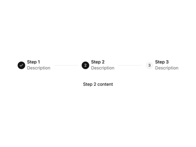 Content Stepper — Multi Step component for React & Tailwind by Sean Hello