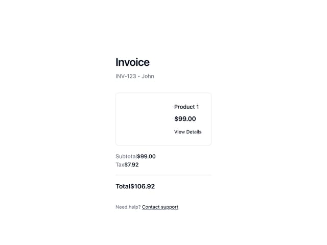Stripe Receipt Email