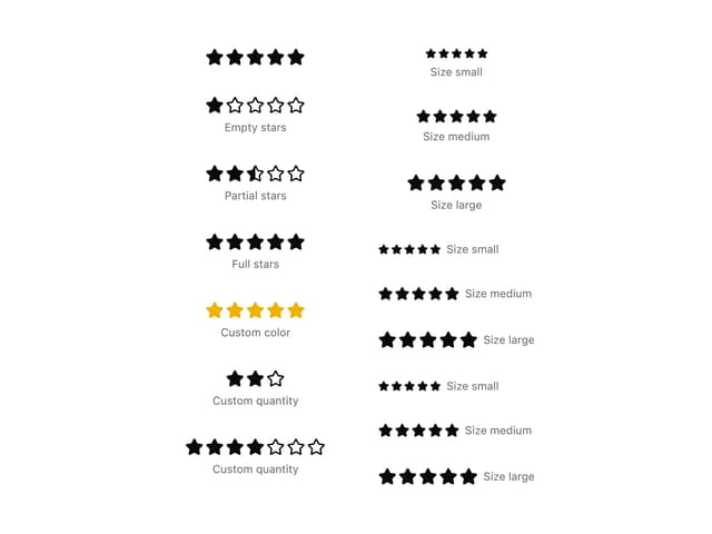 Star Rating — Rating component for React & Tailwind by shadcncraft