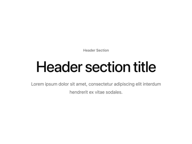 Header Section — Hero component for React & Tailwind by shadcndesign