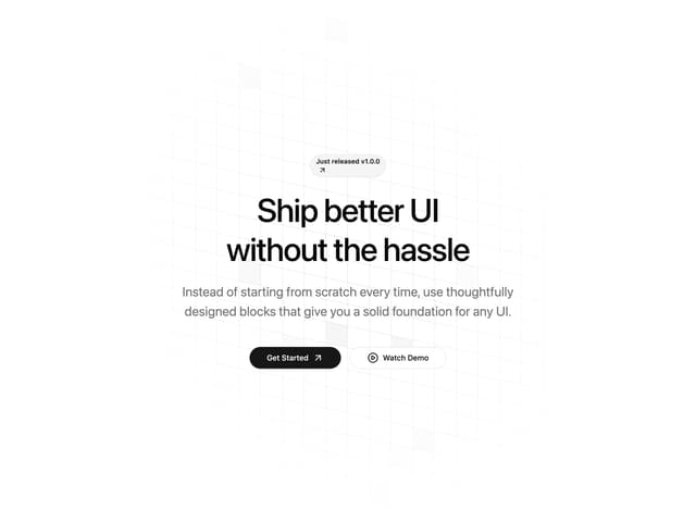Hero Section with Animated Grid — CTA component for React & Tailwind by shadcnui-blocks
