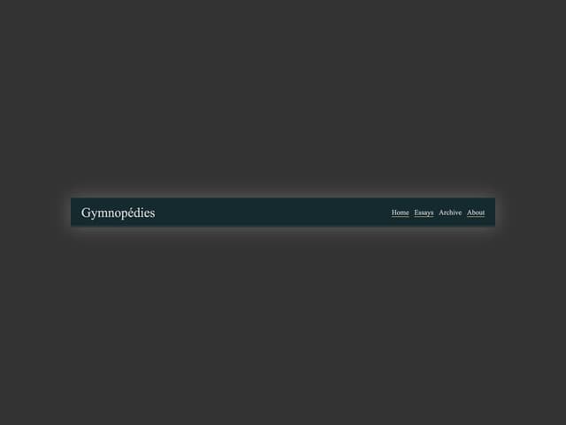 Header Navigation