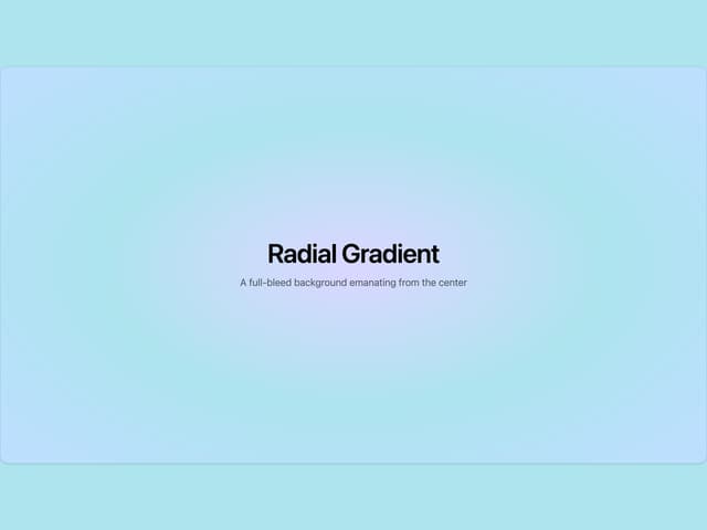 Radial Gradient Background