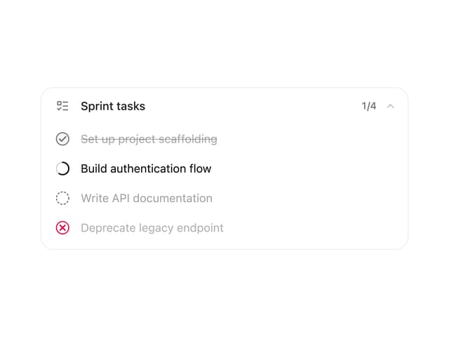 Agent Todo List — Todo List component for React & Tailwind by Saurabh