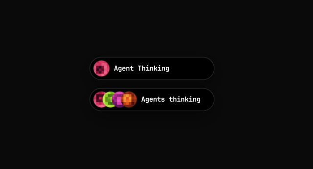 Grok Agent Thinking Indicator