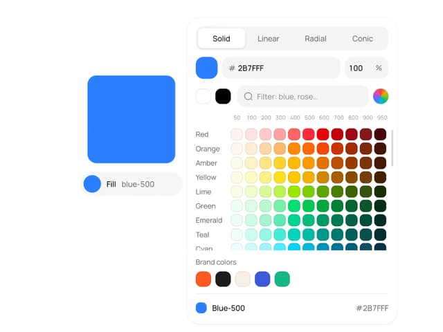 Color Picker — AI Chat component for React & Tailwind by Syed Hasnain